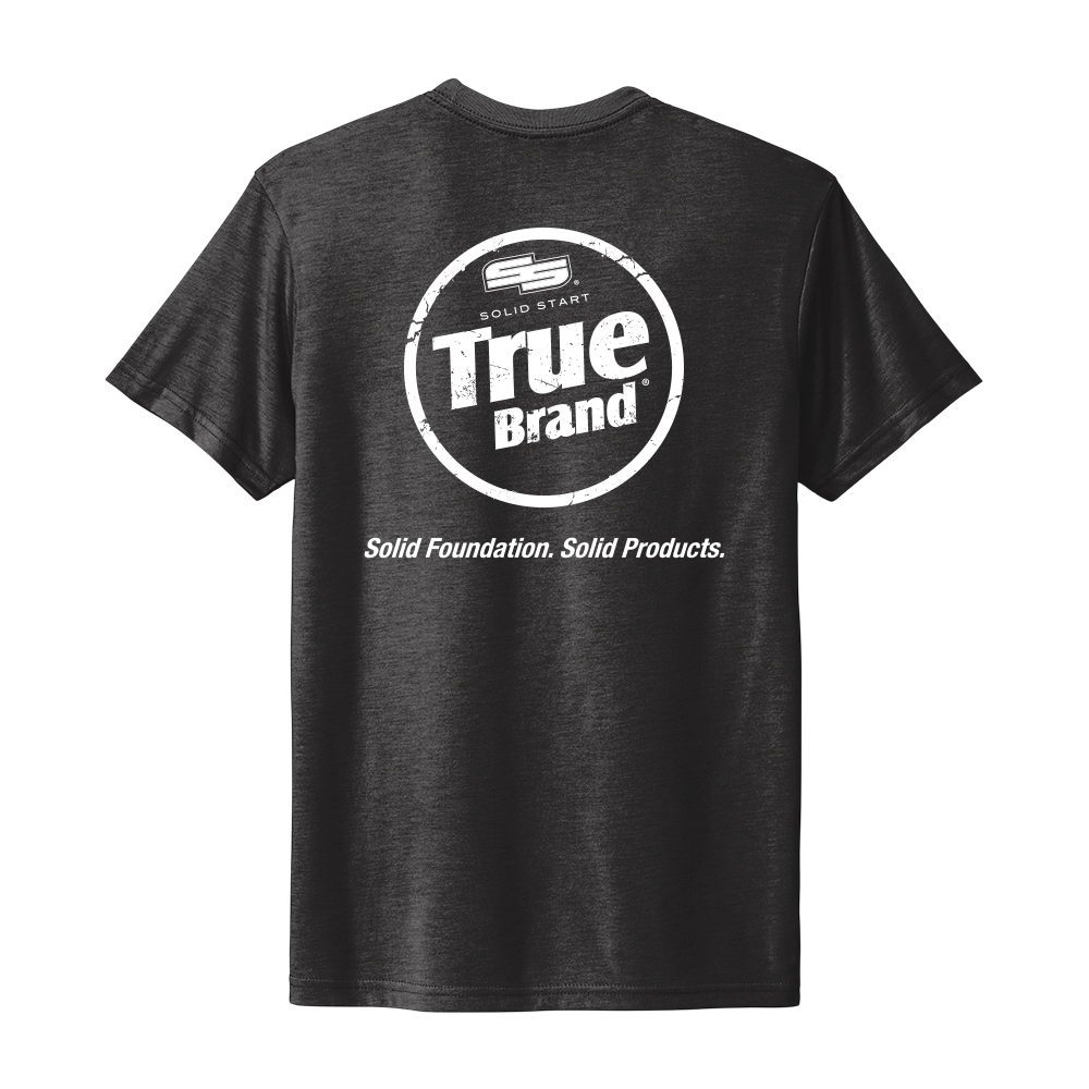 True Brand Logo Tri-blend Crew Tee