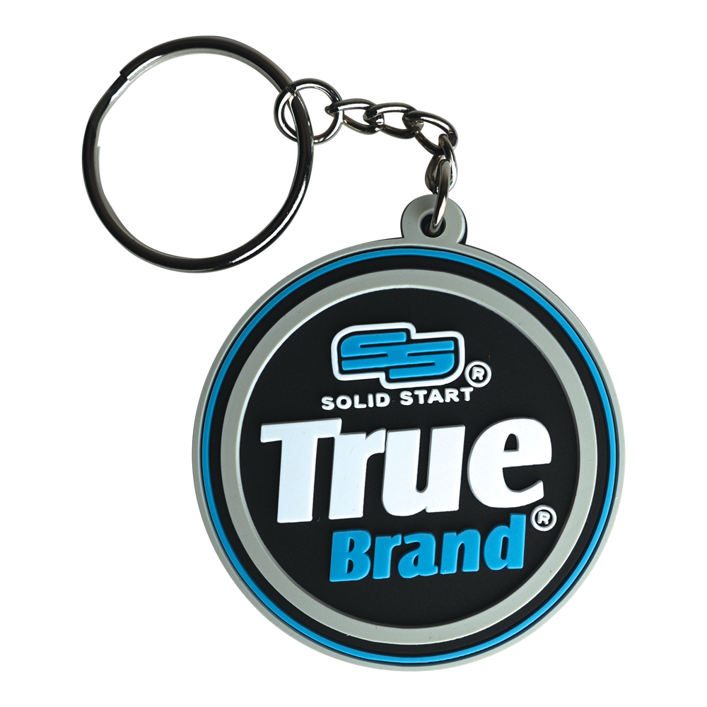 True Brand 3D Logo Keychain