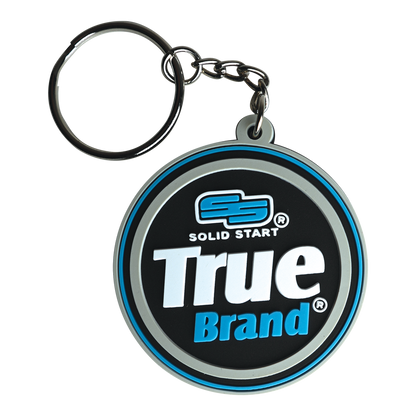 True Brand 3D Logo Keychain