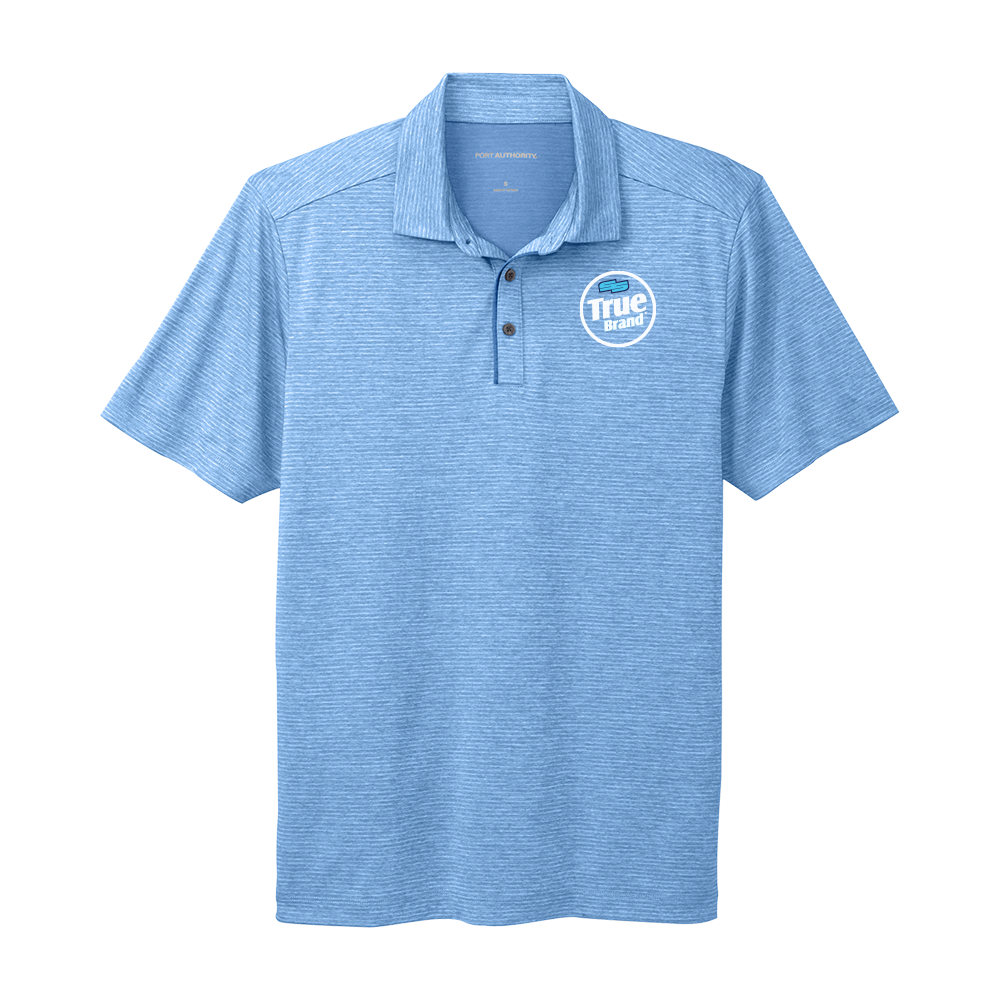 True Brand Shadow Stripe Polo