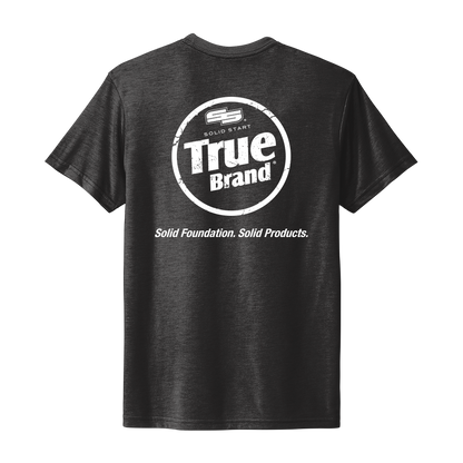 True Brand Logo Tri-blend Crew Tee