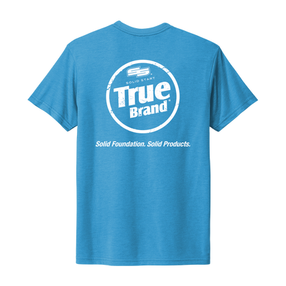 True Brand Logo Tri-blend Crew Tee