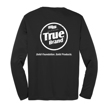 True Brand Logo Long Sleeve Performance Tee
