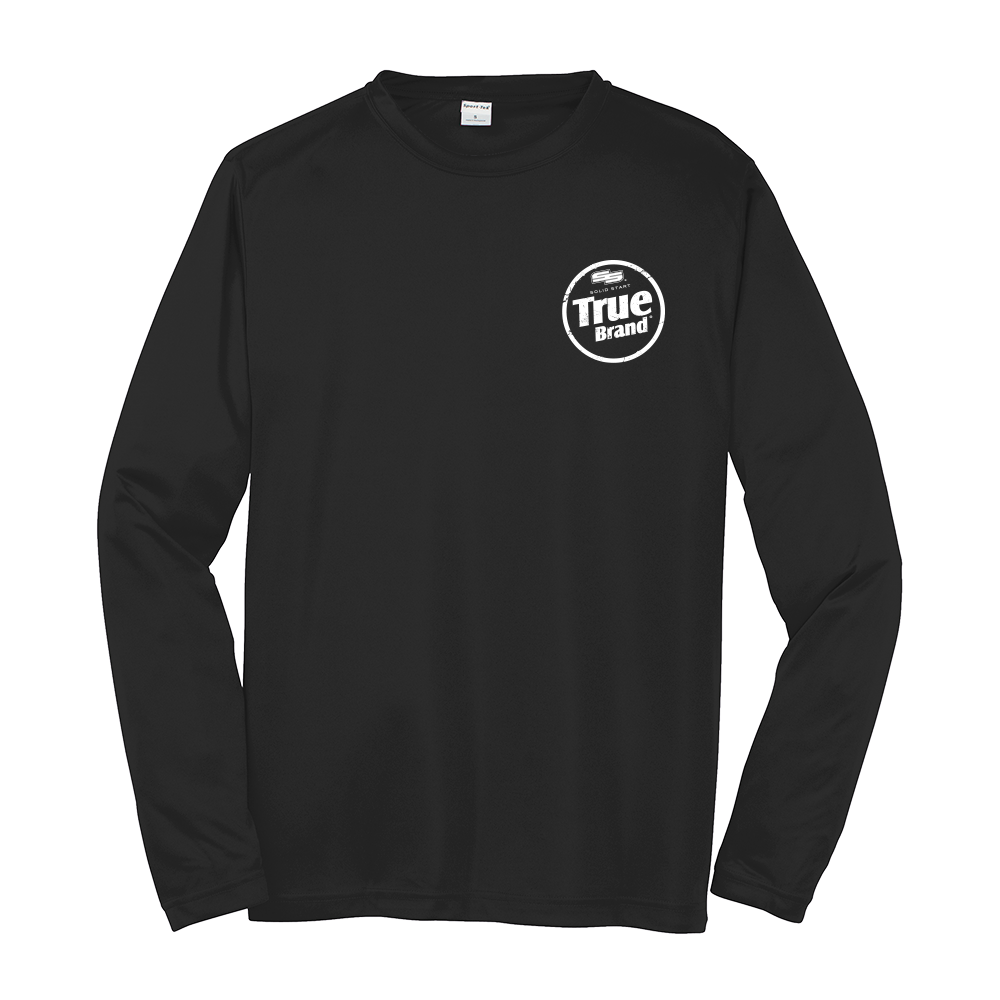 True Brand Logo Long Sleeve Performance Tee